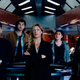 Nick Zano as Nate Heywood, Shayan Sobhian as Behrad, Jes Macallan as Ava, Lisseth Chavez as Esperanza “Spooner” Cruz and Dominic Purcell as Mick Rory on Legends of Tomorrow.